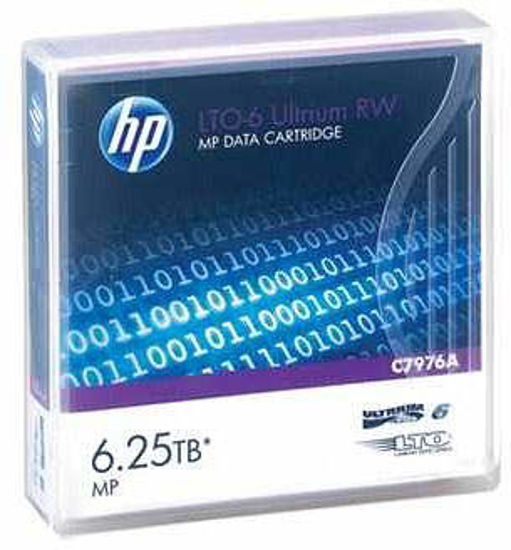 Picture of 5-Pack HP LTO 6 Ultrium C7976A (2.5/6.25 TB) Data Cartridge