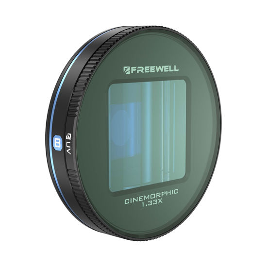 Picture of Freewell 1.33x Blue Anamorphic Lens Compatible with Freewell Sherpa iPhone/Galaxy Cases & Genius Rig Cage