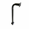 Picture of Aluminum Gooseneck Pedestal Keypad Stand Access Control Pedestal mounts gate keypad mounting Post 2" x 2" x 42" (Black)