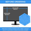 Picture of ZOEGAA 28 Inch Computer Privacy Screen Filter for 16:9 Widescreen Computer Monitor 24.4"x13.7" - Computer Screen Privacy Shield and Anti Blue Light Anti Glare Screen Protector