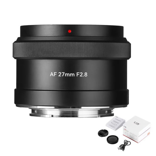 Picture of 7artisans 27mm F2.8 Auto Focus Camera Lens for Sony E Mount, APS-C, Large Aperture, Prime, STM Auto Manual Focus Camera Lens