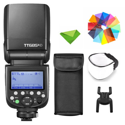 Picture of Godox TT685II-F Flash for Fuji TTL Speedlight Camera Flash, 2.4G Wireless X System, HSS 1/8000S Speedlite for Fujifilm Fuji Cameras X-T2 X-T1 X-T10 X-A3 X-E1 X-Pro1 X100F X100T (Upgraded TT685F)