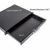 Picture of NavePoint Rack Mount Drawer for 19-Inch Server Cabinet Case Or DJ with Lock and Key 1U Black