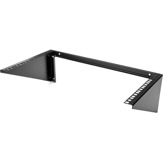 Picture of StarTech.com 6U Wall Mount Patch Panel Bracket - 19 in - Steel - Vertical Mounting Bracket for Networking and Data Equipment (RK619WALLV)