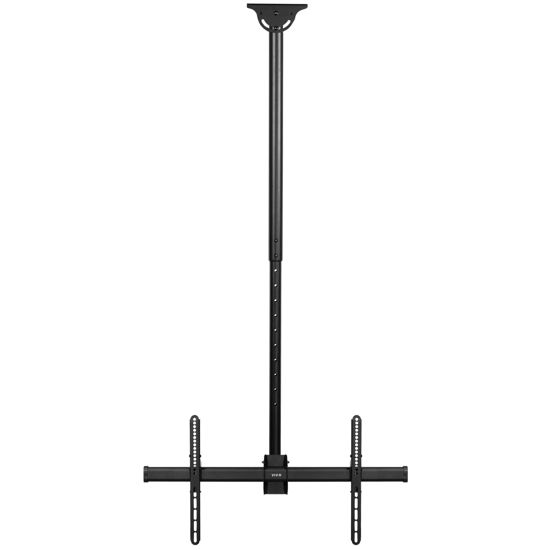 Picture of VIVO Ceiling TV Mount for 37 to 90 inch Screens, Telescoping Height Adjustment with 5ft Extension Pole, Fits Pitched/Vaulted Roof, VESA up to 800x400, Black, MOUNT-VC90-5