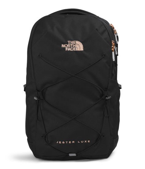 Picture of THE NORTH FACE Women's Every Day Jester Laptop Backpack, TNF Black/Burnt Coral Metallic, One Size