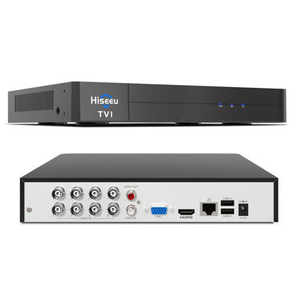 Picture of Hiseeu 3K 8 Channel H.265+ DVR Security Digital Video Recorder Advanced 5MP DVR with Person Vehicle Detection for CCTV Security Camera,AHD/TVI/CVI/CVBS/IPC,Remote Access,No Monthly Fee,No Hard Drive