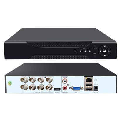 Picture of 8 Channel 2MP 1080P DVR Recorder Hybrid 6-in-1 DVR H.265+ 8CH Security Digital Video Recorder Support Analog AHD/IP/TVI/CVBS/CVI Camera (No Hard Drive)