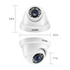 Picture of ZOSI 4 Pack 2MP 1080p HD-TVI Home Security Camera Outdoor Indoor 1920TVL, 24PCS LEDs, 80ft Night Vision, 90°View Angle, Weatherproof Surveillance CCTV Dome Camera