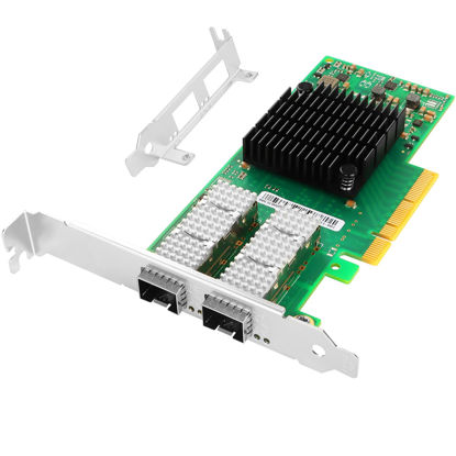 Picture of Vogzone 25GbE NIC Network Card for VG-MCX4121A-ACAT with Mellanox ConnectX-4 Lx Chipset Ethernet Server Adapter PCIe 3.0 x8 2*SFP28 Ports Support RDMA