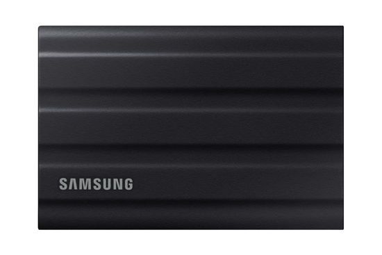 Picture of SAMSUNG Portable SSD T7 Shield, 1TB, USB 3.2 Gen.2, 1050MB/s Read, 1000MB/s Write, Robust External Hard Drive Outdoor for Mac, PC and Smartphone, Black, MU-PE1T0S/EU