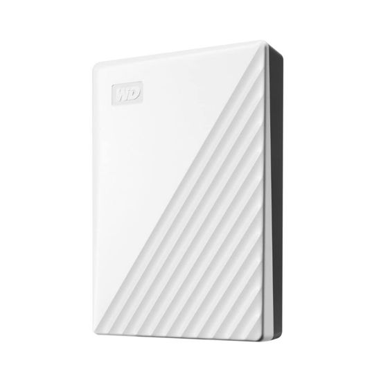 Picture of Western Digital 5TB My Passport Portable External Hard Drive with password protection and auto backup software, White - Western DigitalBPKJ0050BWT-WESN