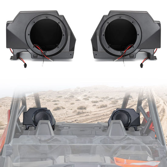 Picture of KATIMOTO Sport Rear Speaker Enclosures for Polaris RZR PRO XP 2020-2023, Rear Seat Speaker Pod Brackets with Metal Mount Brackets for Polaris RZR PRO XP XP4 LE 2020-2023 Accessories (2PCS)