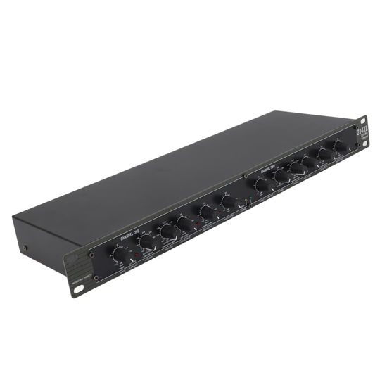 Picture of Mono 4 Way Crossover, Professional Stereo 2/3/4 Way Audio Sound Distribution Processing Crossover 110V, Audio Crossover for Outdoor Stage Performance