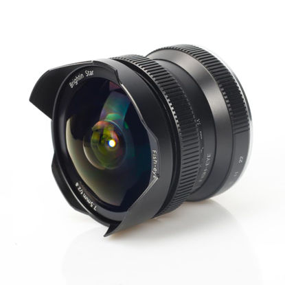 Picture of Brightin Star 7.5mm F2.8 II Ultra Wide-Angle Fisheye Manual Focus APS-C Mirrorless Camera Lens for M43