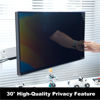 Picture of computer screen privacy shield 27 inch，Features Optical Grade Flat View and High Transmittance, Hanging Style, Anti-Blue Light, Suitable for Standard 26", 26.5", 27" Desktop Monitors . Easy to Install