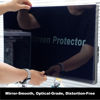 Picture of computer screen privacy shield 27 inch，Features Optical Grade Flat View and High Transmittance, Hanging Style, Anti-Blue Light, Suitable for Standard 26", 26.5", 27" Desktop Monitors . Easy to Install