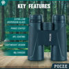 Picture of Binoculars for Adults, 12x42 Waterproof and Durable Binoculars with Multi-Coated Optics and Protective Rubber Armor, Lightweight Binocular for Bird Watching