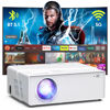 Picture of 5G WiFi Bluetooth Projector with Screen, 16000 Lumens/450 ANSI Real Native 1080P 4K Outdoor Projector for Theater Movies, Synchronize Smartphone, Compatible W/TV Stick/HDMI/PS4