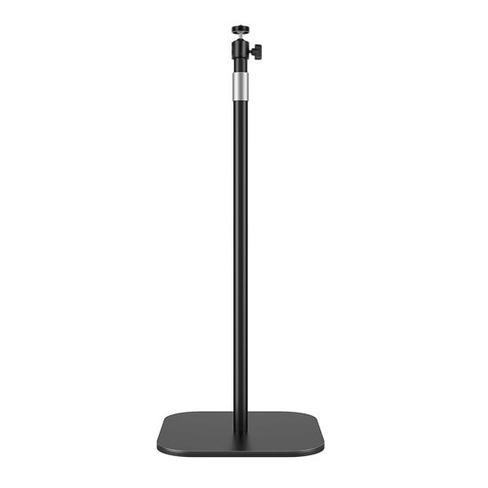 Picture of Aurzen Projector Floor Stand, 23.6"-47.24" Height Adjustable Floor Stand with 1/4 lnch Screw, 360° Rotatable Projector Floor Stand Holds up to 18 lbs, Compatible with Projector, Camera, Phone, Black