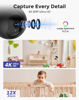 Picture of Hugolog 4K 8MP Indoor Pan/Tilt Security Camera with Auto-Focus(2pcs),Ideal for Baby Monitor/Pet Camera/Home Security,Starlight Color Night Vision,Human/Pet AI,Noise Reduction,US Cloud,Works with Alexa