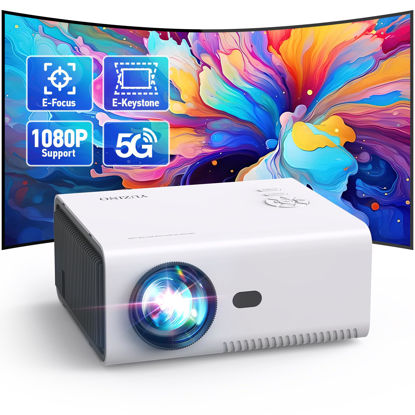 Picture of 【Electric Focus】YUZINO Mini Projector with WiFi and Bluetooth, 2024 Upgrade Full HD1080P Portable Outdoor Projector with ZOOM for Movie Nights/Sports/Party Support Phone/Laptop/TV Stick/HDMI/USB