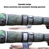 Picture of COMEOXO Lens Cover Camouflage Stretch Fabric Camera Rain Cover  for Canon EF 600mm F4 L is USM Lens Protection Sleeve （Color: # Reed Camouflage ）