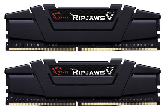 Picture of G.SKILL Ripjaws V Series (Intel XMP) DDR4 RAM 64GB (2x32GB) 3600MT/s CL18-22-22-42 1.35V Desktop Computer Memory UDIMM - Black (F4-3600C18D-64GVK)