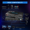 Picture of HDMI 2.0 Splitter 4K 60Hz ARC eARC for Soundbar HDMI Switch Bi-direction 1 in 2 Out or 2 Input to 2 Output SPDIF 5.1CH Audio Extractor CEC - HDMI Down Scaler 4K 1080P Sync