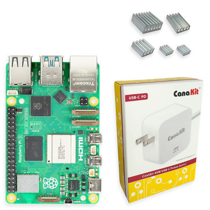 Picture of CanaKit Raspberry Pi 5 Basic Kit (8GB RAM | NO SD Card)