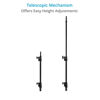 Picture of PROAIM Heavy-Duty Telescopic Mast w 5/8" Baby Pin for Proaim Sound Chief Cart. Extension to Mount Additional Gear Like Camera Gimbal Setup, Lights, & Monitors on Your Audio Cart (P-2BPM-01)