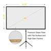 Picture of Projector Screen with Stand, 60 Inch Outdoor Projector Screen 16:9 and Stand, Portable Projector Screen with Aluminium Frame, Lightweight and Compact, Easy Setup, Idea for Home Cinema, Backyard Party