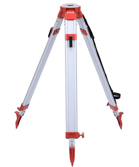 Picture of Surveying Tripod, Aluminum Survey Tripod with 5/8-Inch 11-Threaded Flat Head Quick Clamp for Auto level