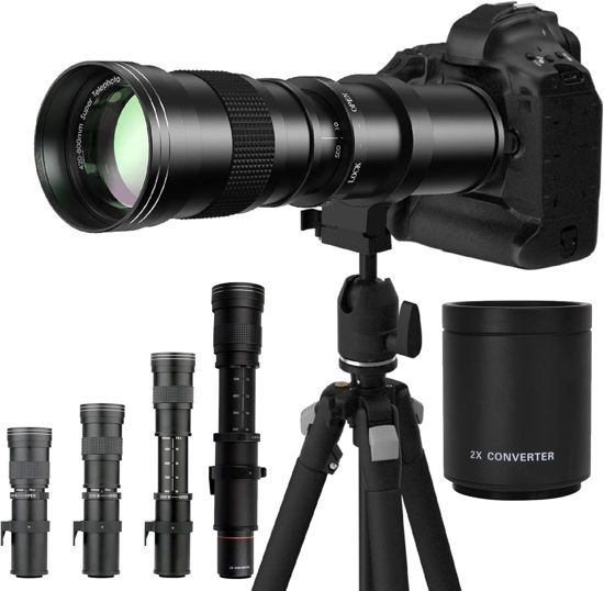 Picture of COMMANDER OPTICS 420-1600mm f/8.3 Manual Telephoto Zoom Lens for Panasonic Lumix DMC GM5, GH4, GM1, GX85, GX8, GX7, GF6, G7, G6, GH3 G1, GH1, GF1, G10, G2, GH2, GF2|Camera Lens