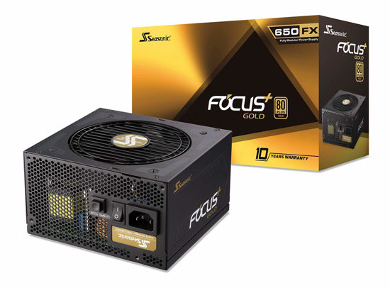 Picture of Seasonic FOCUS GX-650 | 650W | 80+ Gold | Full-Modular | ATX Form Factor | Low Noise | Premium Japanese Capacitor | 10 Year Warranty | Nvidia RTX 30/40 Super & AMD GPU Compatible (Ref. SSR-650FX)