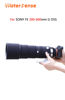 Picture of WaterFense Lens Rain Cover Camouflage Waterproof Camera Lens Cover for Sony FE 200-600mm G OSS Lens Protection Sleeve Guns Case [Color: Elegant Black]