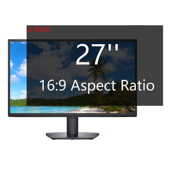 Picture of 27 Inch Privacy Screen for Monitor [2 Pack] Computer Protector Widescreen Monitor 16:9 Aspect Ratio with Hp Dell Acer Asus Samsung LG ViewSonic Sceptre AOC Koorui BenQ and More