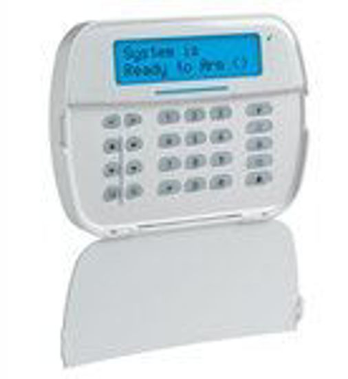 Picture of DSC PowerSeries NEO HS2LCDWF9ENG Wireless Alpha-Numeric LCD PowerG 2-Way Keypad w/ English function keys.