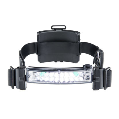 Picture of FoxFury Command+ LoPro White/Green LED Headlamp/Helmet Light, Fire and Impact Resistant, Waterproof, 100 Lumens -420-L06