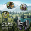 Picture of 10-30x50 High Power Military Zoom Binoculars for Adults, Low Light Night Vision/Daily Waterproof / BAK7 Prism/FMC Lens, HD Professional Binoculars for Bird Watching, Hunting, Outdoor, Hiking.