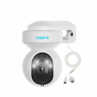 Picture of REOLINK E1 Outdoor Plug-in WiFi Security Camera, 5MP HD PTZ Camera for Home Security, Motion Tracking, 5GHz WiFi, 3X Optical Zoom, Person Vehicle Detection, Spotlight Color Night Vision, APP Control