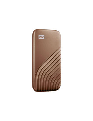 Picture of Western Digital 1TB My Passport SSD Portable External Solid State Drive, Gold, Sturdy and Blazing Fast, Password Protection with Hardware Encryption - WDBAGF0010BGD-WESN