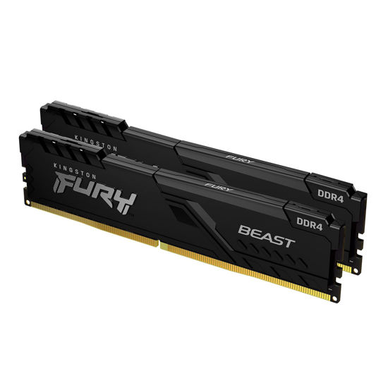 Picture of Kingston Fury Beast 64GB (2x32GB) 3200MT/s DDR4 CL16 Desktop Memory Kit of 2 KF432C16BBK2/64