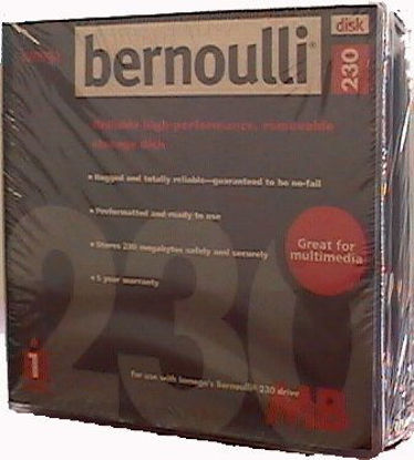 Picture of Iomega Bernoulli 306917 230MB Disk, 5-Pack