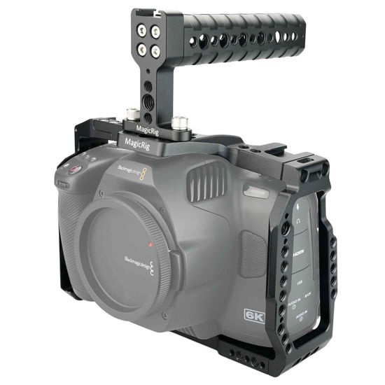 Picture of MAGICRIG BMPCC 6K Pro Cage with Top Handle Only for Blackmagic Design Pocket Cinema Camera 6K Pro / 6K G2