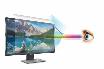 Picture of Anti Blue Light Screen Filter for 27 Inches Widescreen Desktop Monitor (Does NOT fit 27" iMac), Blocks Excessive Harmful Blue Light, Reduce Eye Fatigue and Eye Strain