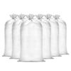 Picture of (Not Made in China) Heavy Duty Sand Bags for Flooding, Empty W/Tie Strings, UV Protection for 1600 Hours, Flood Water Barrier Sandbags,14in x 26in, Sandbag for Weight, 50lb Capacity (100 Bags)