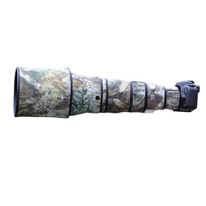 Picture of COMEOXO Lens Cover Camouflage Stretch Fabric Camera Rain Cover  for Olympus 150-400mm f/4.5 TC125x Lens Protection Sleeve （Color: # Big Tree Camouflage ）