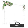 Picture of EMART Heavy Duty Backdrop Stand 8.5x10ft(HxW) Adjustable Background Support System Kit with Steel Base for Photography, Photo Backdrop Stand for Parties Birthday Video Studio - White