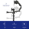 Picture of VIVO Triple Monitor Mount Fully Adjustable Desk Free Stand for 3 LCD Screens up to 24 inches STAND-V003P